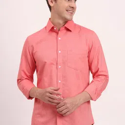 HOUSE OF TWENTY ONE Men Solid Spread Collar Cotton Casual Shirt-picture-28