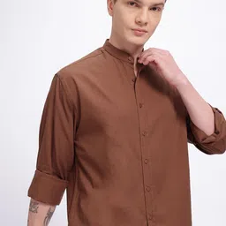 glitchez Mandarin Collar Casual Shirt-picture-33