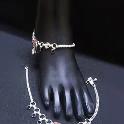 AamNa Enterprises Silver-Plated Anklet image 4
