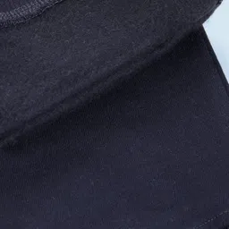 Kiddopanti Fleece Knit Solid Cargo Track Pants - Navy image 5