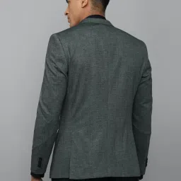Allen Solly Grey Slim Fit Texture Blazer image 2