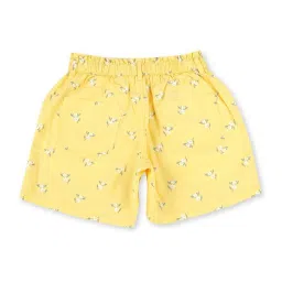 Gini & Jony Kids Yellow Cotton Printed Shorts image 2
