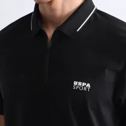 u.s. polo assn. USPA Sport Black Slim Fit Sports Polo image 5