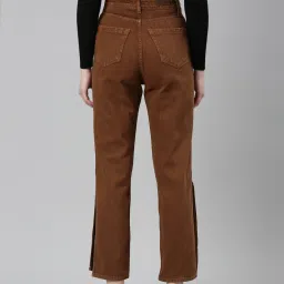 showoffff SHOWOFF Rust Denim Regular Fit Mid Rise Jeans image 2