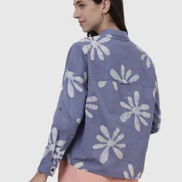 Fabindia Purple Printed Shirt image 2