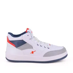 Sparx Men White & Navy Sneakers image 2