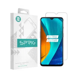 Sprig Tempered Glass Guard for realme C35 (Pack of 1) image 1
