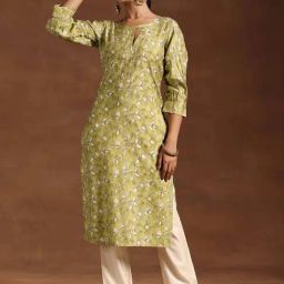 Libas Green Printed Straight Kurta-picture-24
