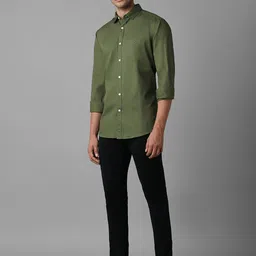 Louis Philippe Jeans Slim Fit Spread Collar Cotton Shirt image 3