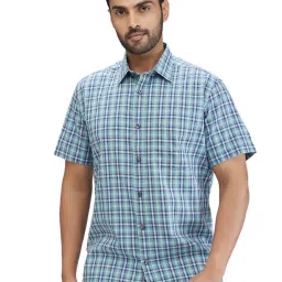 Colorplus Green Regular Fit Checks Shirt image 1