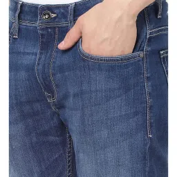 celio celio* Blue Slim Fit Lightly Washed Jeans image 4