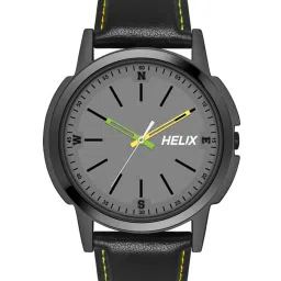 Helix by Timex Grey Round Dial Analog Mens Watch - TW050HG01 image 1