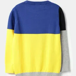 United Colors Of Benetton Multicolor Cotton Regular Fit Color Block Sweatshirt image 2