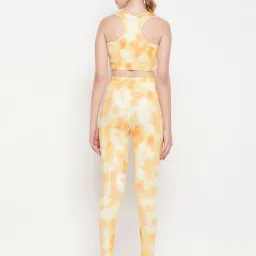 Clovia Orange Sports Bra With Tights image 2