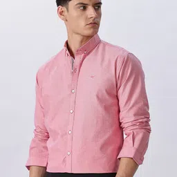 HAMPTONS Embroidered Button-Down Collar Cotton Shirt image 5