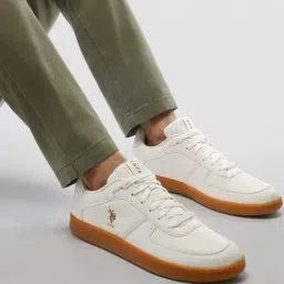 U.S. Polo Assn. Men's White Casual Sneakers-picture-15