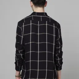celio celio* Black Regular Fit Checks Shirt image 2
