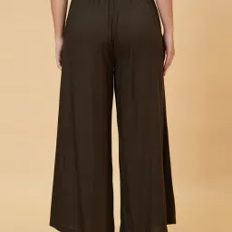 Globus Olive Flared Fit High Rise Trousers image 2