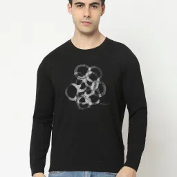 Crimsoune Club Black Regular Fit Printed Sweatshirt image 1