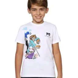 Jack & Jones Junior Boys White Cotton Graphic T-Shirt-picture-20