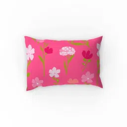 Dreamscape Dark Pink Cotton 140 TC 105 GSM Pillow Cover - Set of 2 image 2