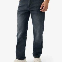 The Souled Store Blue Straight Fit Jeans image 1