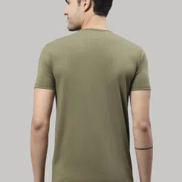 Vimal Jonney Anthra Grey & Olive Printed Lounge T-Shirt - Pack of 2 image 2