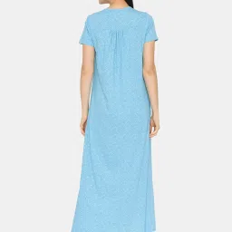 Zivame Blue Printed Nighty image 2