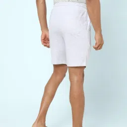 Ajile By Pantaloons Ecru Melange Cotton Slim Fit Lounge Shorts image 2