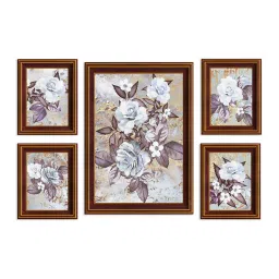 Art Street Printed Brown Engineered Wood Photo Frames (Set of 5) image 2