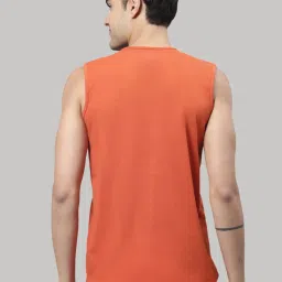 Vimal Jonney Rust & Pink Sleeveless Lounge T-Shirt - Pack of 2 image 2