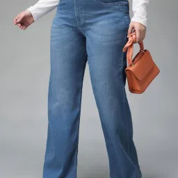 Miss Chase A+ Blue Flare Fit Jeans image 1