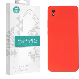 Sprig TPU Matte Back Cover for REDMI 9i (Red)-image-74