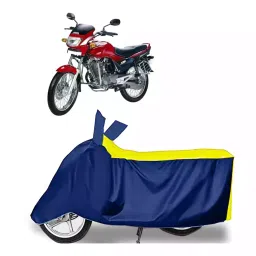Auto Pearl Bike Cover for Hero Ambition (Yellow & Blue)-picture-41