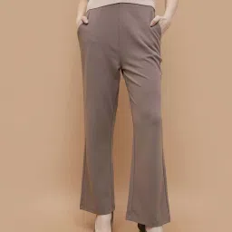 Code By Lifestyle Light Brown Regular Fit Trousers image 1