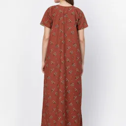 Sweet Dreams Brown Printed Nighty image 2
