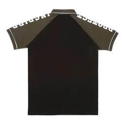 Cavio Kids Black Solid  Polo T-Shirt image 2