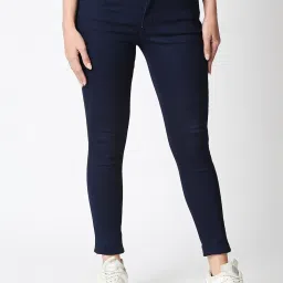 High Star Navy Lighty Washed Slim Fit Jeans image 1