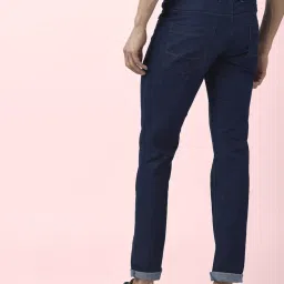 Byford By Pantaloons Dark Blue Cotton Slim Fit Jeans image 2