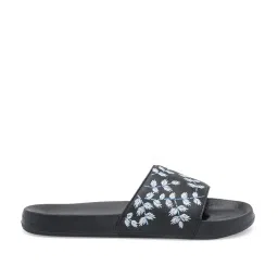 Red Tape Women's Black Slides image 2