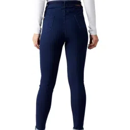 DOLCE CRUDO Navy Skinny Fit Jeans image 2