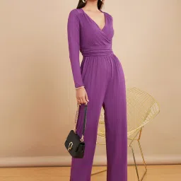 Styli Purple Maxi Jumpsuit image 1