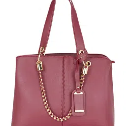 Forever Glam by Pantaloons Wine Medium Satchel Handbag image 2