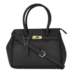 Forever Glam by Pantaloons Black Medium Satchel Handbag image 2