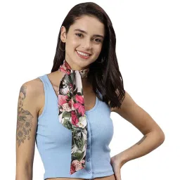 Tossido Pink Printed Stole image 3