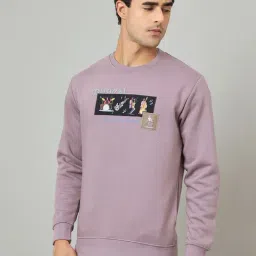Duke Dusty Mauve Printed Regular Fit Sweatshirt image 3