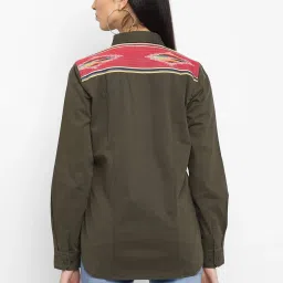 Royal Enfield Olive Cotton Shirt image 2