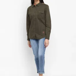 Royal Enfield Olive Cotton Shirt image 4