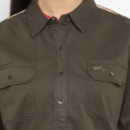 Royal Enfield Olive Cotton Shirt image 5