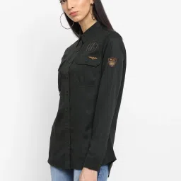 Royal Enfield Olive Cotton Shirt image 3